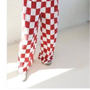 Red and White Checkered Pants